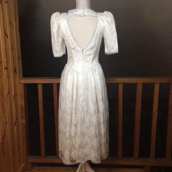 Gunne Sax | Dresses | Gunne Sax Jessica Mcclintock Lace Wedding Dress ...